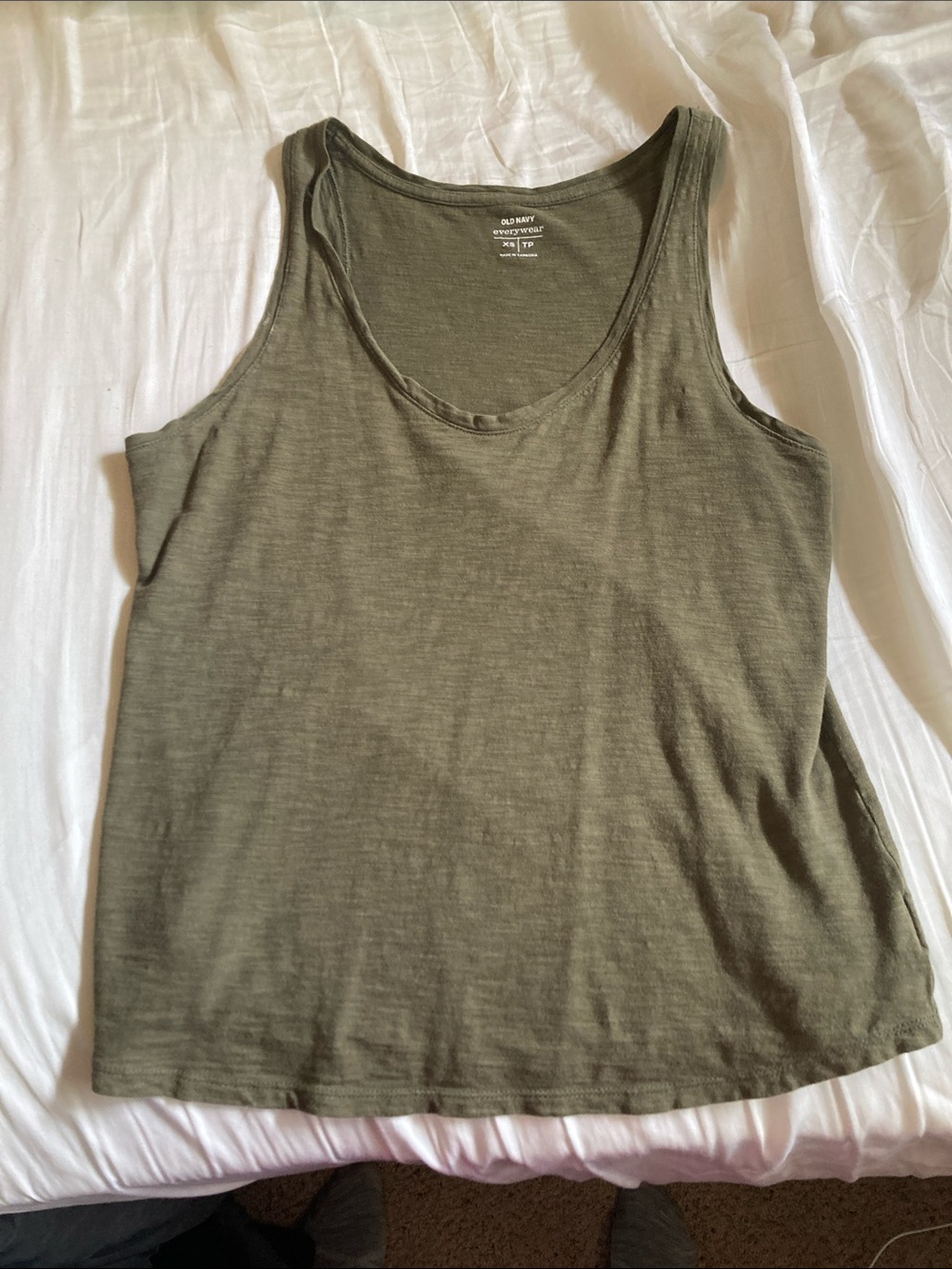 Old Navy Olive Tank Top - Women's Sleeveless Scoop Neck